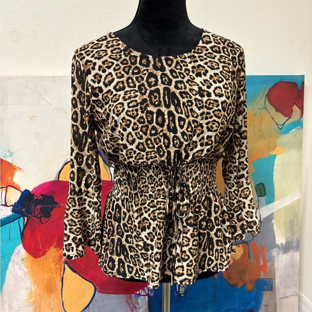 Leopard Print Women's Top